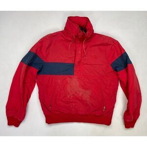 VINTAGE Nike Blue Tag Anorak Jacket Men Medium Red Blue USA 80s